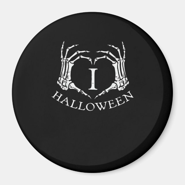 Herz Halloween Skeleton Hand Kostüme Männer Frauen Magnet (Vorne)