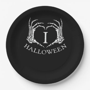 Herz Halloween Skeleton Hand Kostüme Männer Frauen Pappteller