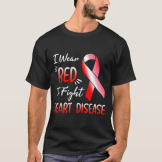 Herz Hand Ich Trage Rot Um Gegen Herzkrankheiten B T-Shirt