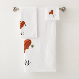 Herz-Handtuch Badhandtuch Set
