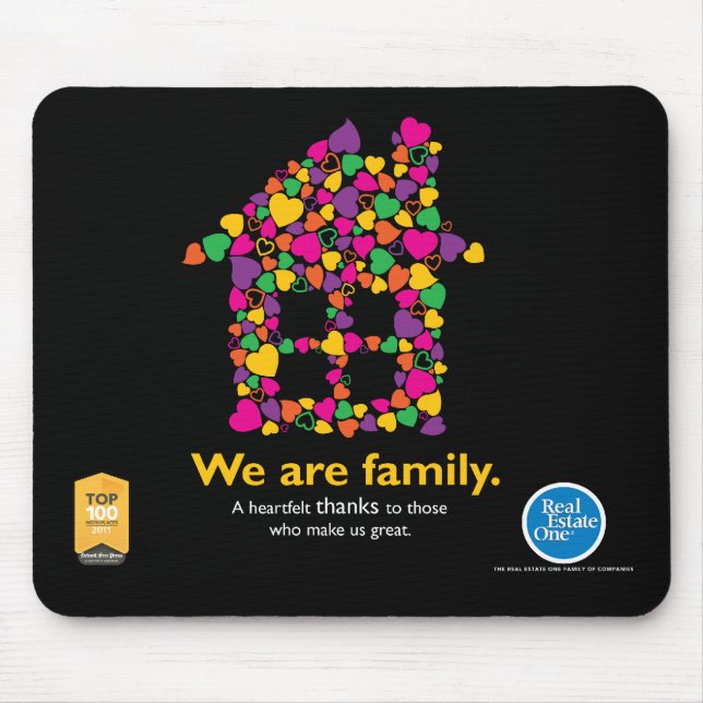 Herz-Haus Mousepad (Vorne)