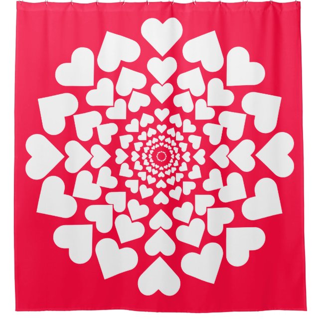 Herz ♥ Heart Sun Duschvorhang (Vorderseite)