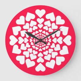 Herz ♥ Heart Sun Große Wanduhr