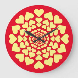 Herz ♥ Heart Sun Große Wanduhr