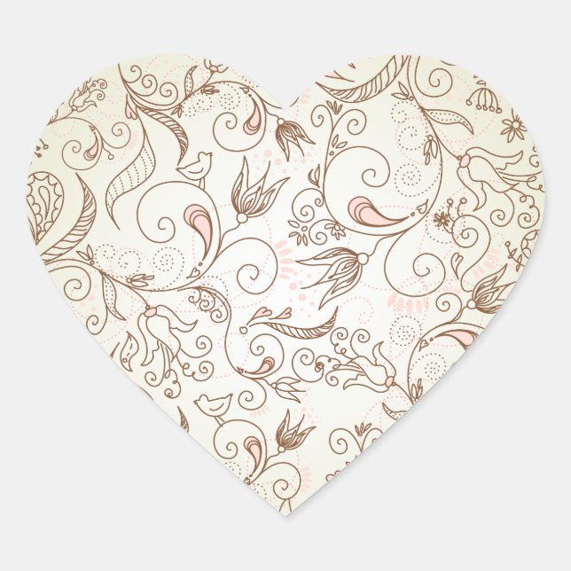 Herz Herz-Aufkleber (Vorderseite)