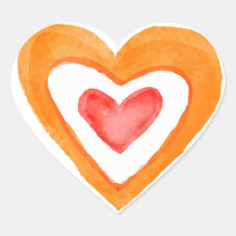 Herz Herz-Aufkleber