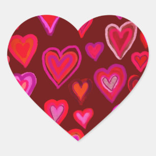 Herz Herz-Aufkleber