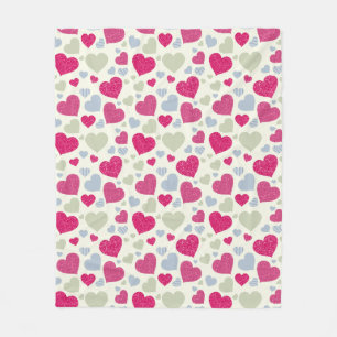 Herz-Hintergrund Fleecedecke