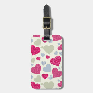 Herz-Hintergrund Gepäckanhänger