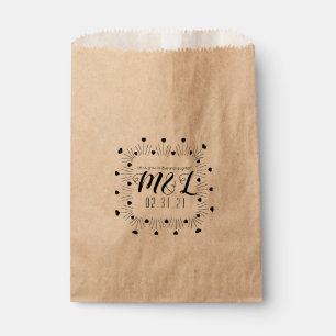 Herz-Hochzeits-Logo-Samenpakete Hochzeit Geschenktütchen