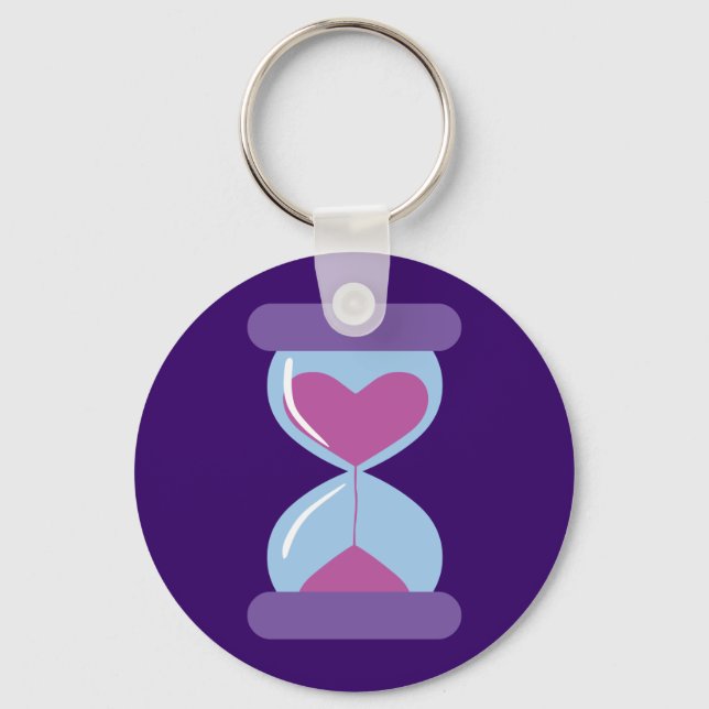 Herz Hourglass Schlüsselanhänger (Vorderseite)