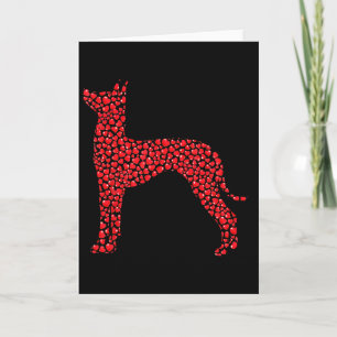 Herz-Hund-Liebhaber-Geschenke Xoloitzcuintli-Welpe Karte