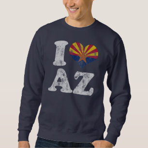 Herz I Arizona-Flagge AZ Sweatshirt