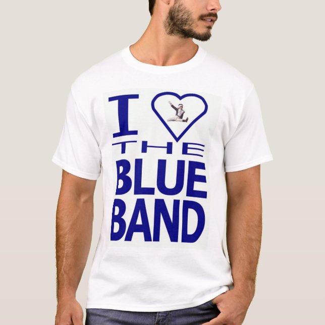 Herz I das blaue Band T-Shirt (Vorderseite)