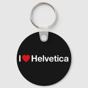 Herz I Helvetica Schlüsselanhänger