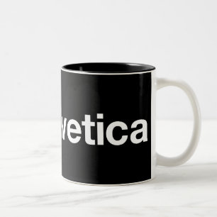 Herz I Helvetica Zweifarbige Tasse