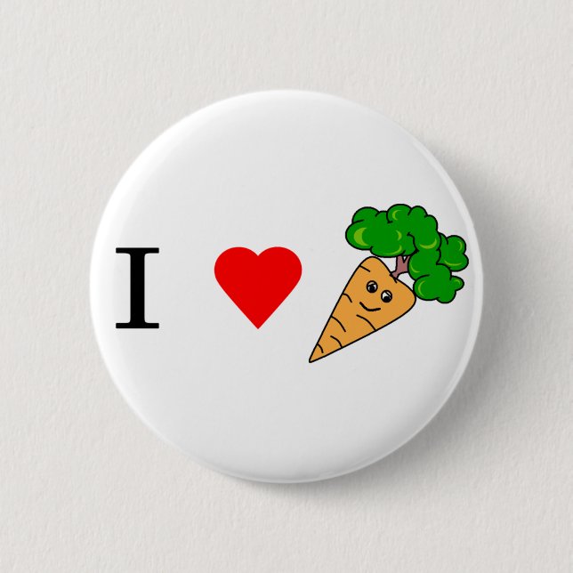 Herz I Karotten Button (Vorderseite)