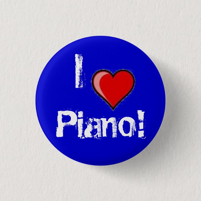 Herz I Klavier! Button (Vorderseite)