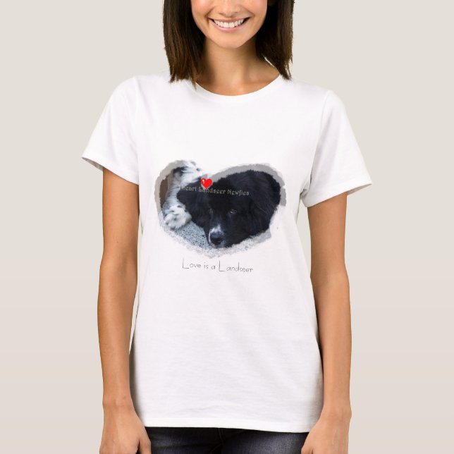 Herz I landseer Neufundland-T - Shirt (Vorderseite)