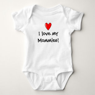 Herz, i-Liebe meine Mamas! Baby Strampler