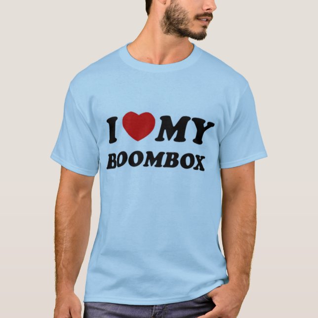 Herz I mein boombox T-Shirt (Vorderseite)