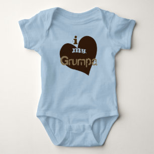 Herz I mein Grumpa Baby Strampler