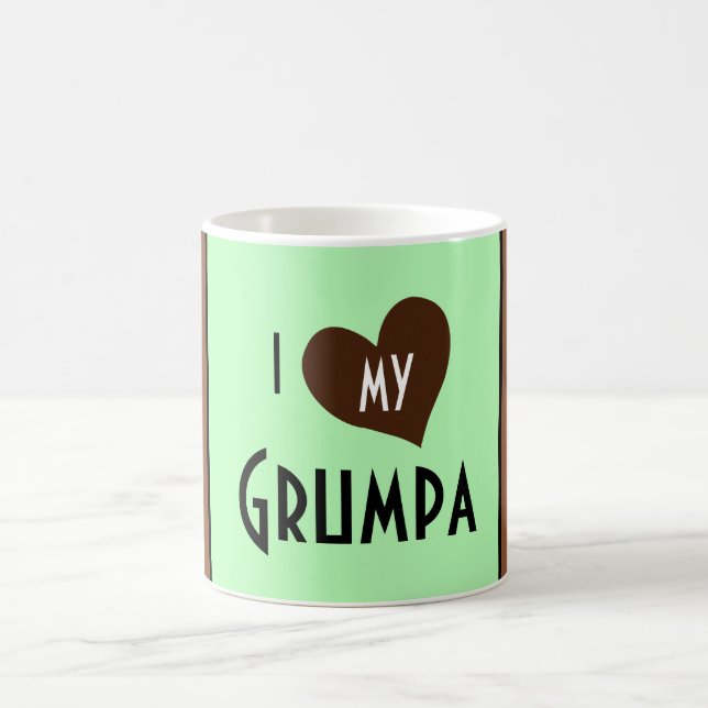 Herz I mein Grumpa Tasse (Mittel)