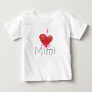 Herz I mein Mimi Baby T-shirt
