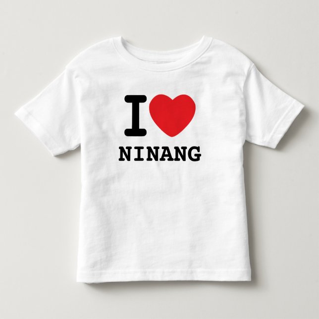 Herz I ninang Kleinkind T-shirt (Vorderseite)