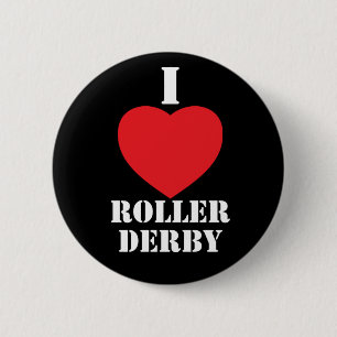 Herz I Rolle Derby Button