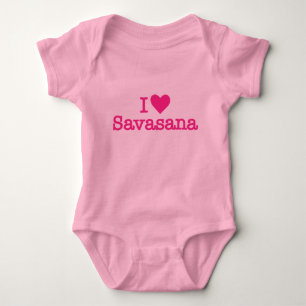 Herz I savasana Yoga Baby Strampler