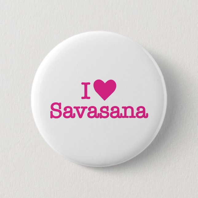 Herz I savasana Yoga-Leichen-Pose Button (Vorderseite)