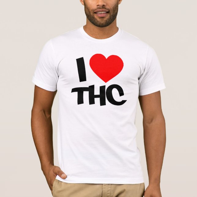 Herz I thc! T-Shirt (Vorderseite)