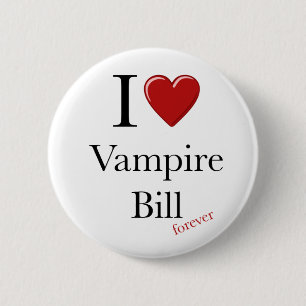 Herz I Vampirs-Bill-Knöpfe Button