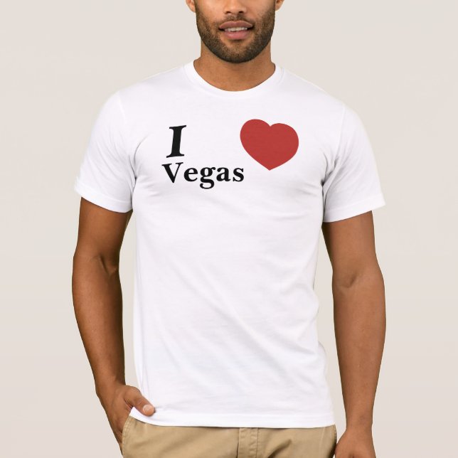 Herz, I, Vegas - besonders angefertigt T-Shirt (Vorderseite)