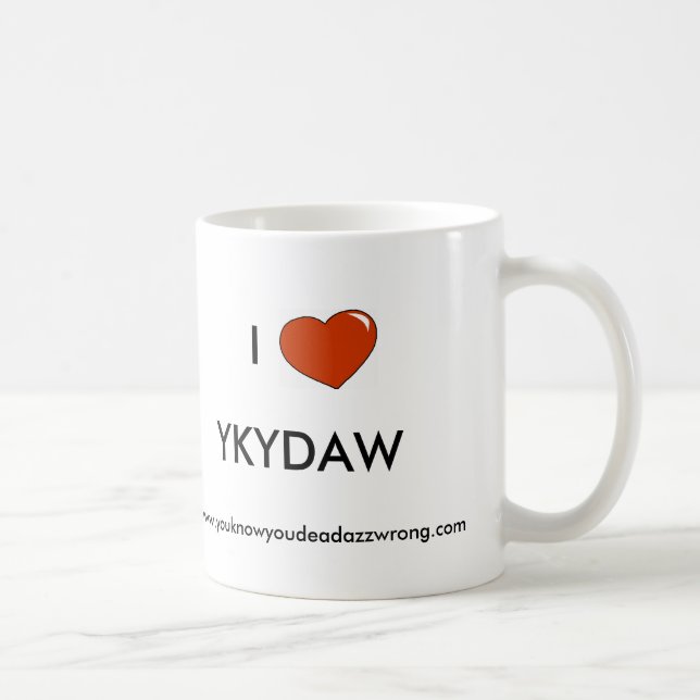Herz, I, YKYDAW, www.youknowyoudeadazzwrong.com Tasse (Rechts)