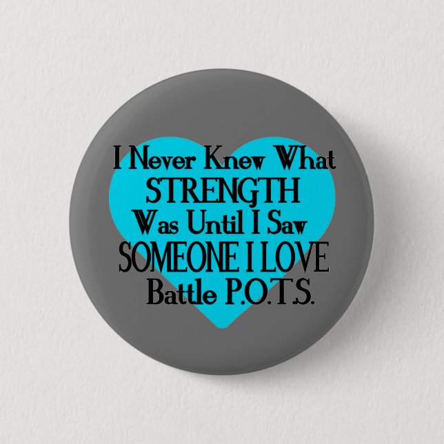Herz/ich wusste nie... Jemand, der ich Liebe...P.O Button (Vorderseite)