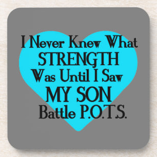 Herz/ich wusste nie...Sohn..P.O.T.S. Getränkeuntersetzer