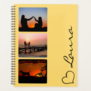 Herz Ihr Name Foto Schriftart Individuelles Gesche Planer