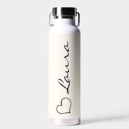 Herz Ihr Name Schriftzug Benutzerdefinierte Gesche Trinkflasche
