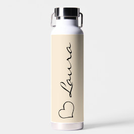 Herz Ihr Name Schriftzug Benutzerdefinierte Gesche Trinkflasche