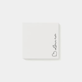 Herz Ihre Namen Schrift benutzerdefinierte Geschen Post-it Klebezettel