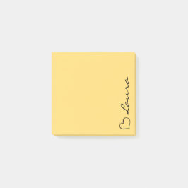 Herz Ihre Namen Schrift benutzerdefinierte Geschen Post-it Klebezettel