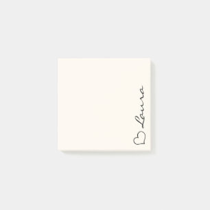 Herz Ihre Namen Schrift benutzerdefinierte Geschen Post-it Klebezettel