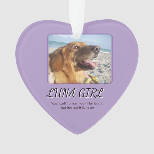 Herz ihres lebendigen Geistes Ornament (Vorderseite)