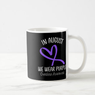 Herz im August Wir tragen Lila Überdosierung Bewus Kaffeetasse