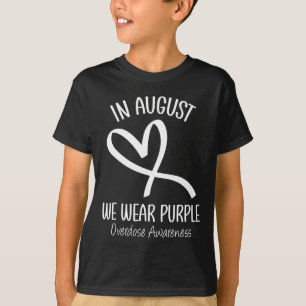 Herz im August Wir tragen Lila Überdosierung Bewus T-Shirt
