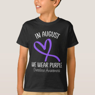 Herz im August Wir tragen Lila Überdosierung Bewus T-Shirt
