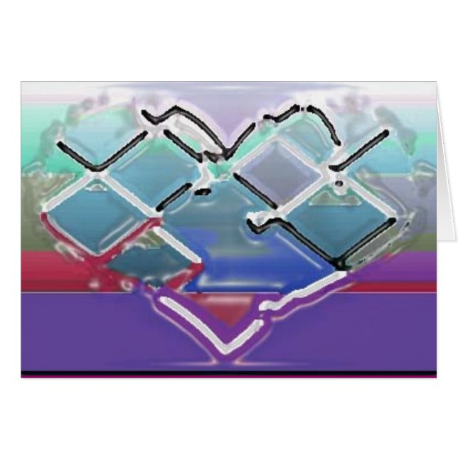 Herz im flüssigen Chrom (Vorderseite (Horizontal))