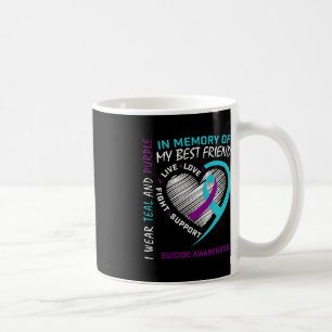 Herz im Gedächtnis der besten Freunde Selbstmord B Kaffeetasse